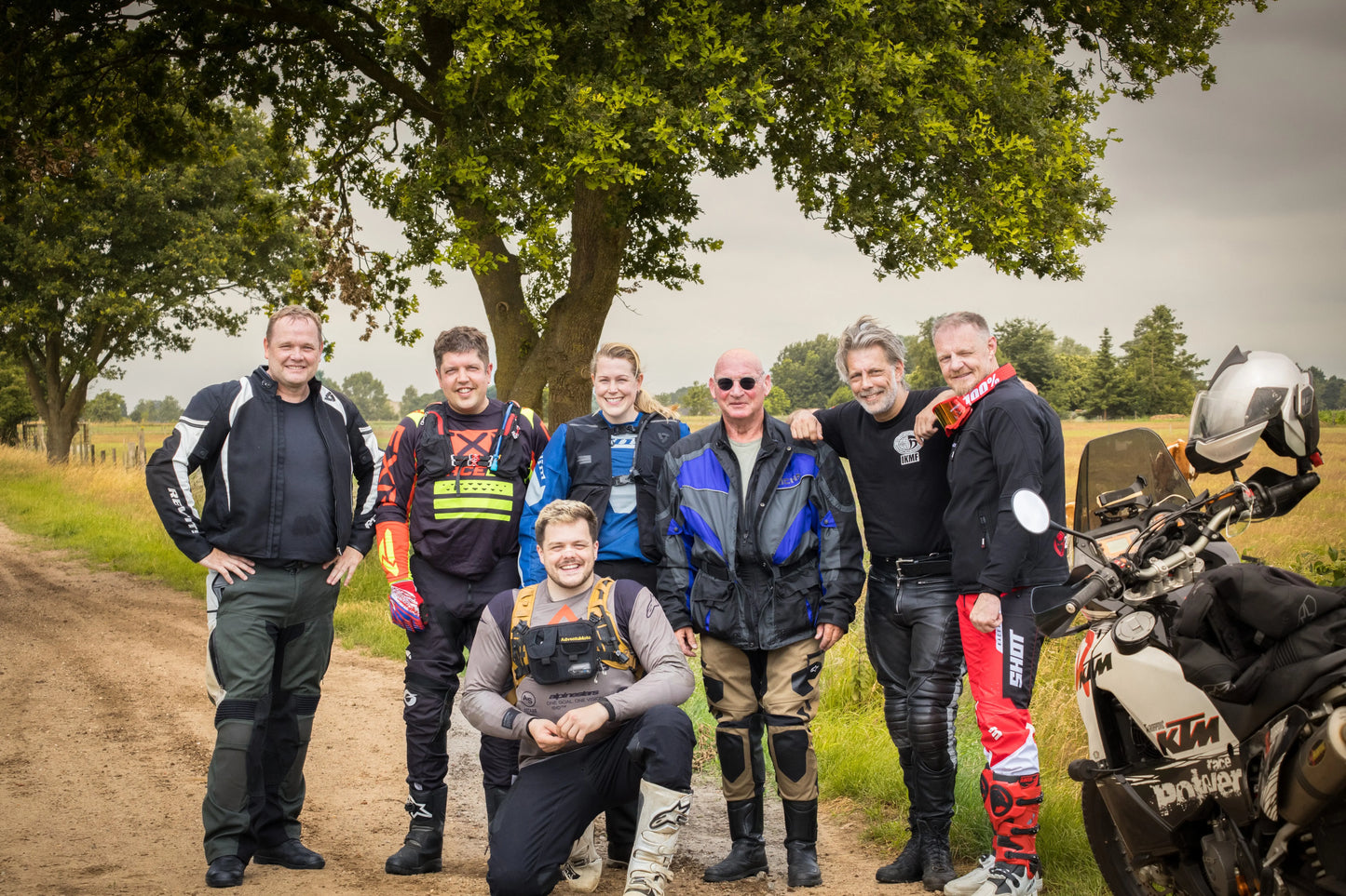 Groep offroad rijders