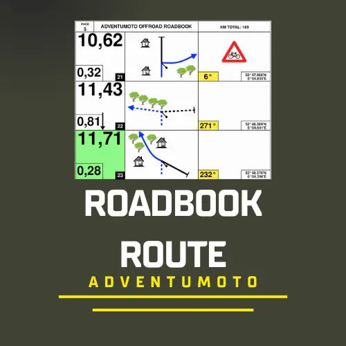 AdventuMoto Roadbook route